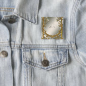 Verzierter weißer Florknopf Button (Beispiel)