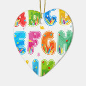 Verziertes ABC-Set, Buchstaben AL Keramikornament (Links)