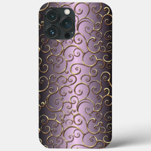 Verziertes antikes Barock-Imitat Gold Swirt Kunstm Case-Mate iPhone Hülle