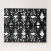 Verziertes antikes Gothic-Dekor Puzzle (Horizontal)