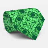 Verziertes arabisches Muster - Smaragdgrün Krawatte (Gerollt)