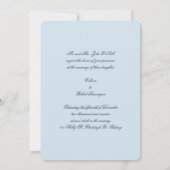 Verziertes Barockantikdesign aus den 1700er Jahren Einladung (Rückseite)