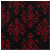 Verziertes Barockschwarzes Damasmuster Stoff (Nahaufnahme)