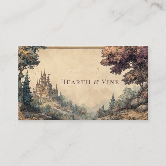 Verziertes Bildband Vintag Mendrisiotto Visitenkarte (Vorderseite)