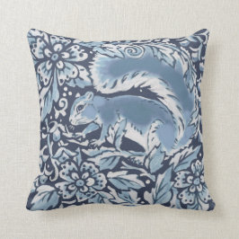 Verziertes Blaues Weißenwäldchen Kissen