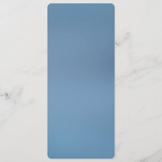 Verziertes Blumenmenü Menükarte (Rückseite)