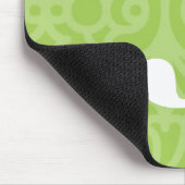 Verziertes Blumenmonogramm - Buchstabe J Mousepad (Ecke)