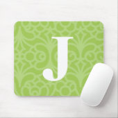 Verziertes Blumenmonogramm - Buchstabe J Mousepad (Mit Mouse)