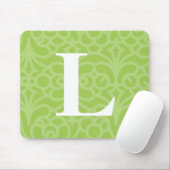 Verziertes Blumenmonogramm - Buchstabe L Mousepad (Mit Mouse)