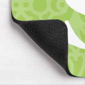 Verziertes Blumenmonogramm - Buchstabe S Mousepad (Ecke)