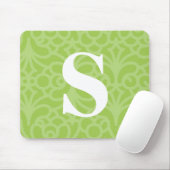 Verziertes Blumenmonogramm - Buchstabe S Mousepad (Mit Mouse)