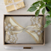 Verziertes Blumenzapier Seidenpapier (Geschenk)