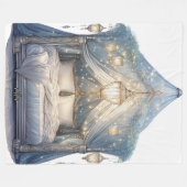 Verziertes Canopy-Bett Fleecedecke (Vorderseite (Horizontal))