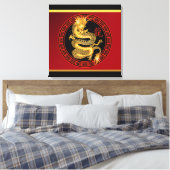 Verziertes chinesisches Jahr des Drachen 2012 Leinwanddruck (Insitu (Schlafzimmer))