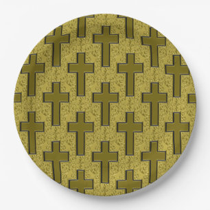 Verziertes Cross 21 Gold/Black-PAPER PARTY TELLER