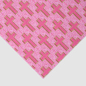 Verziertes Cross 22 Pink-GEWEBE-WRAPPING-PAPIER Seidenpapier (Ausschnitt)