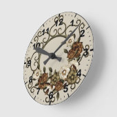 Verziertes Design aus Schmiedeeisen Runde Wanduhr (Winkel)