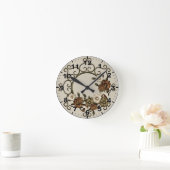 Verziertes Design aus Schmiedeeisen Runde Wanduhr (Zuhause)