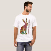 Verziertes Design - I Liebe Hasen Kaninchen T-Shirt (Vorne ganz)