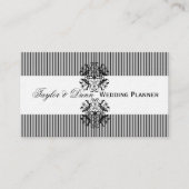 Verziertes Emblem-Motif-Event-Planer Visitenkarte (Vorderseite)