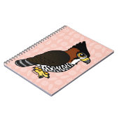 Verziertes Falke-Eagle Notizblock (Linke Seite)