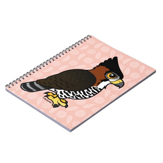 Verziertes Falke-Eagle Notizblock (Linke Seite)