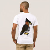 Verziertes Falke-Eagle T-Shirt (Schwarz voll)
