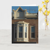 Verziertes Fenster Karte (Gelbe Blume)