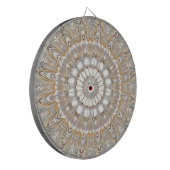 Verziertes florales Mandala-Muster-Dartscheibe Dartscheibe (Vorderseite Links)