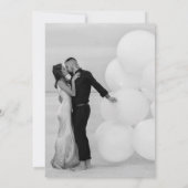 Verziertes florales Monogramm Hochzeit Elegantes S Einladung (Rückseite)