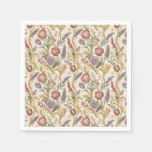 Verziertes französisches Vintage-Blumenrankenmuste