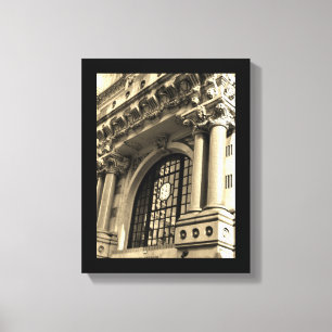 Verziertes Gebäude Leinwanddruck