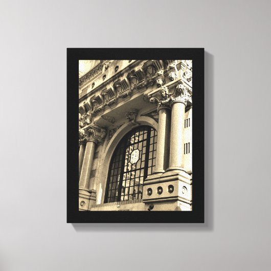 Verziertes Gebäude Leinwanddruck (Vorderseite)