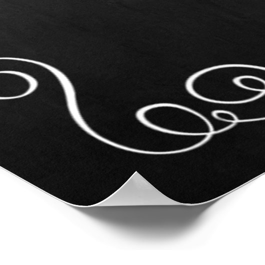 Verziertes Geblüht Seekartenblatt Poster (Ecke)