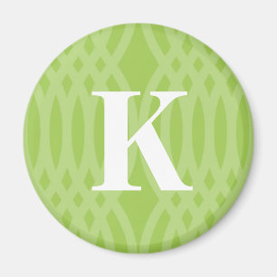 Verziertes gesponnenes Monogramm - Buchstabe K Magnet