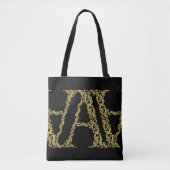 Verziertes Gold-A-Monogramm-Anfangsdesign für jede Tasche (Vorderseite)