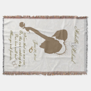 Verziertes Gold & Love-Paar, frisch gezogenes Knoc Decke