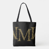 Verziertes Gold M Monogram Erstdesign für alle Far Tasche (Rückseite)