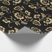 Verziertes Gold Overlay Geschenkpapier (Ecke)