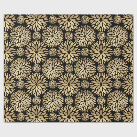 Verziertes Gold Overlay Geschenkpapier (Flach)