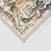 Verziertes Goldbarockpapier Seidenpapier (Ausschnitt)