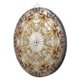 Verziertes goldenes Dartboard Dartscheibe (Vorderseite rechts)