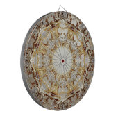 Verziertes goldenes Dartboard Dartscheibe (Vorderseite Links)