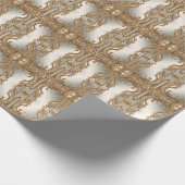 Verziertes Goldpapier Geschenkpapier (Ecke)