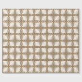 Verziertes Goldpapier Geschenkpapier (Flach)