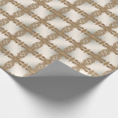 Verziertes Goldpapier Geschenkpapier (Ecke)