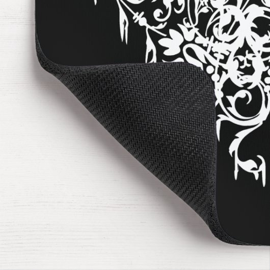 Verziertes gotisches Herz Mousepad (Ecke)
