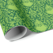 Verziertes Green Grinch-Muster Geschenkpapier (Rolleneckpunkt)