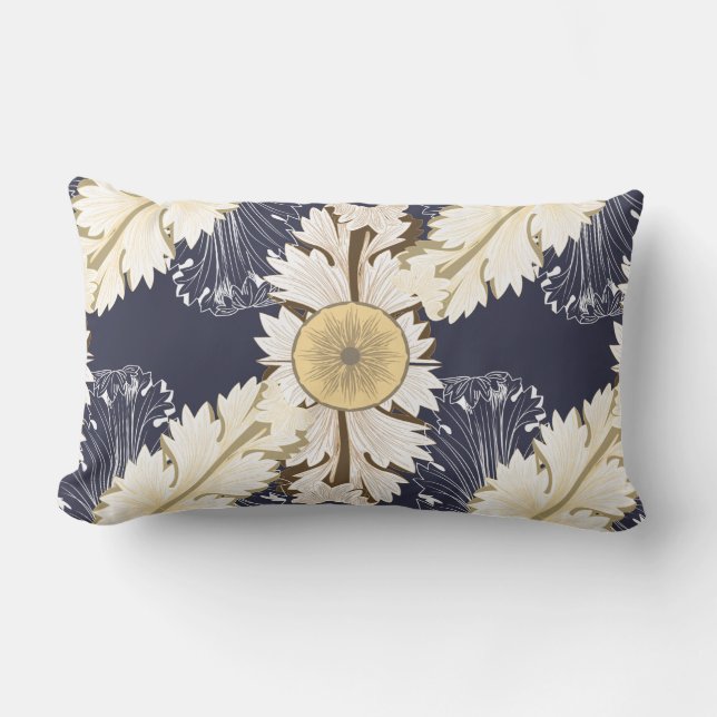 Verziertes griechisches in einer Liste Lendenkissen (Vorderseite)