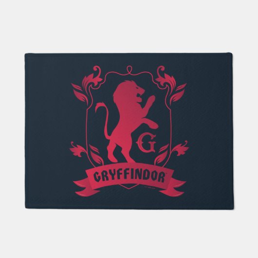 Verziertes GRYFFINDOR™-Wappen Fußmatte (Vorderseite)